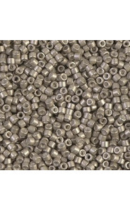 Miyuki Delica Perlen 11/0 - Galvanized semi-frosted pewter DB-1159